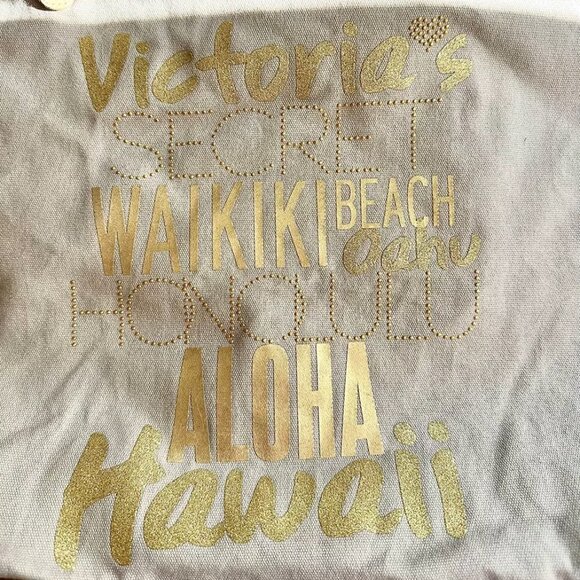 Victoria's Secret SUPERMODELS ESSENTIALS Hawaii Tote Beach Bag Waikiki Oahu NWT - Picture 2 of 5